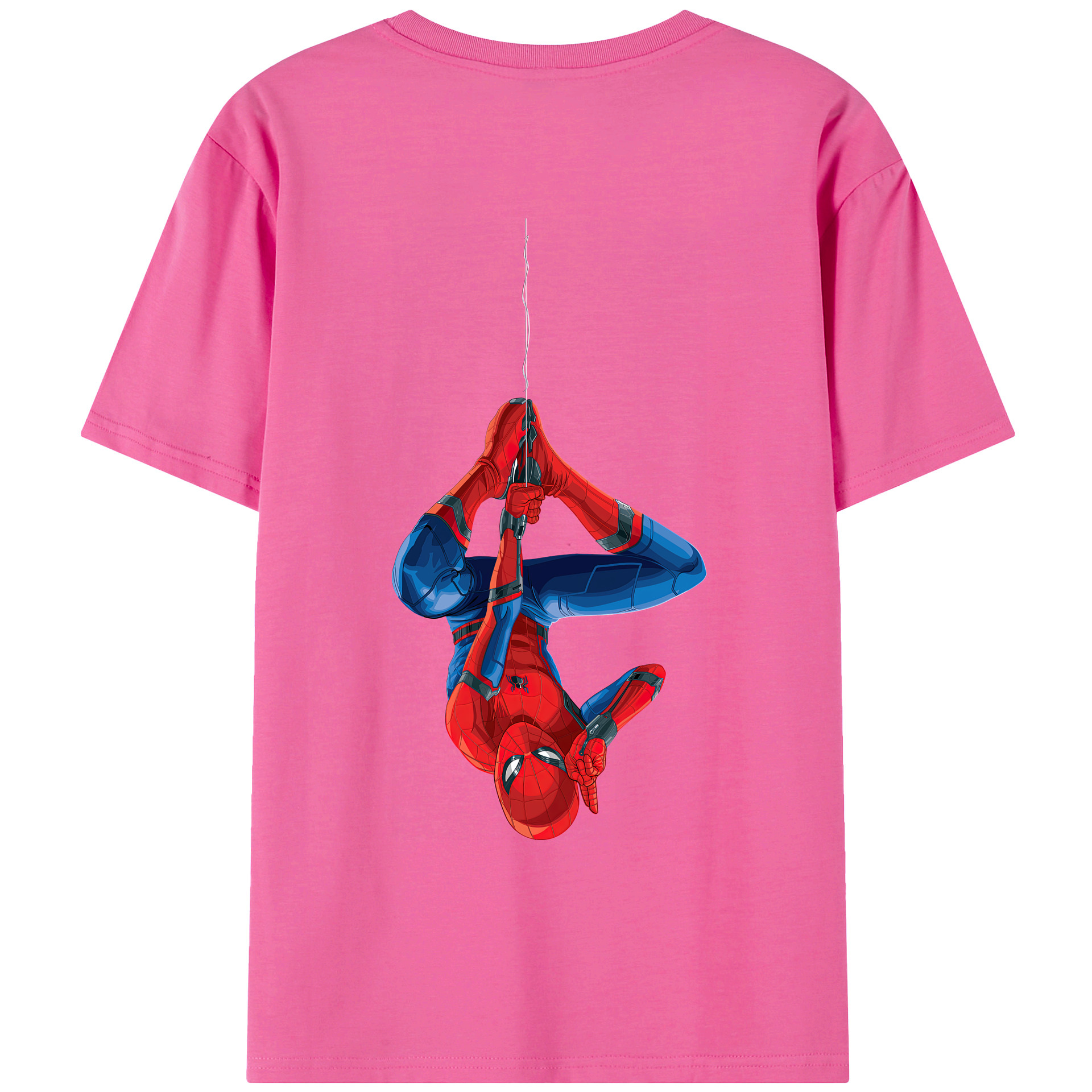 （画像用） Spider Man スパイダーマン レディース半袖Tシャツ(バックプリント)